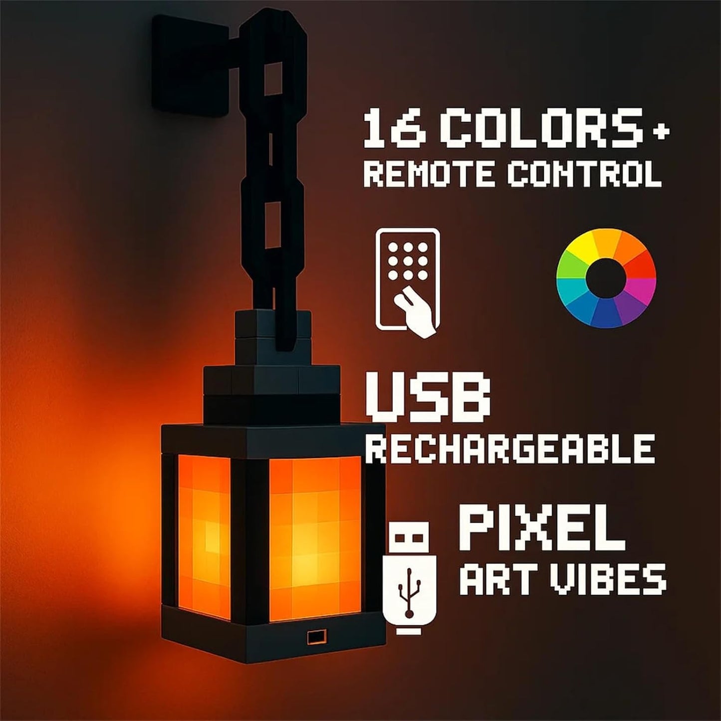 Minecraft LED Lantern with Remote Control
