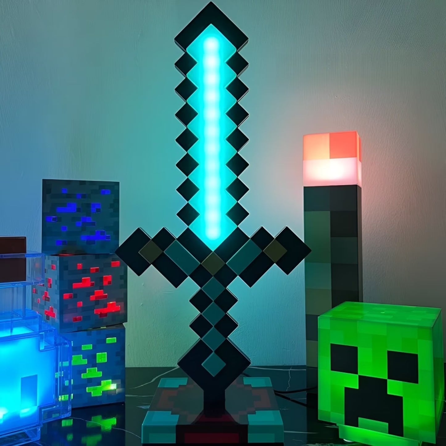 Minecraft Diamond Sword LED Light